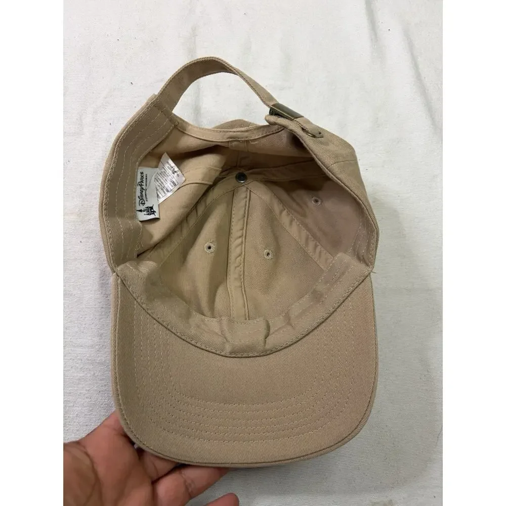 Disney Parks Mickey Mouse Dad Hat Adult Khaki Cotton Adjustable Baseball Cap
